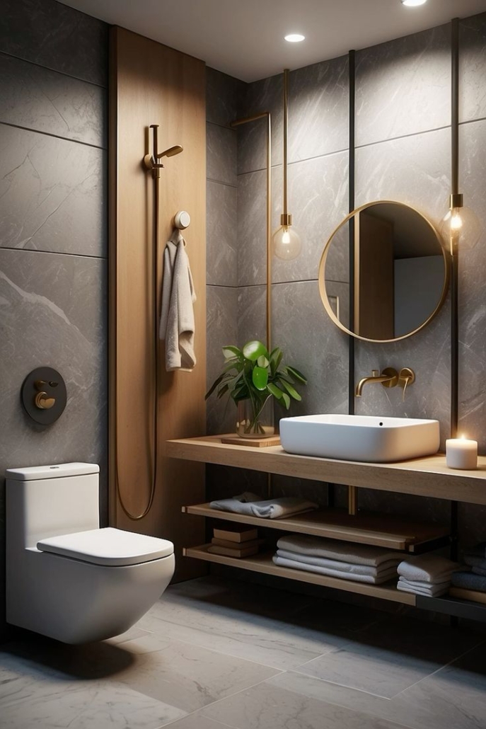 چیدمان دکوراسیون حمام و سرویس بهداشتی